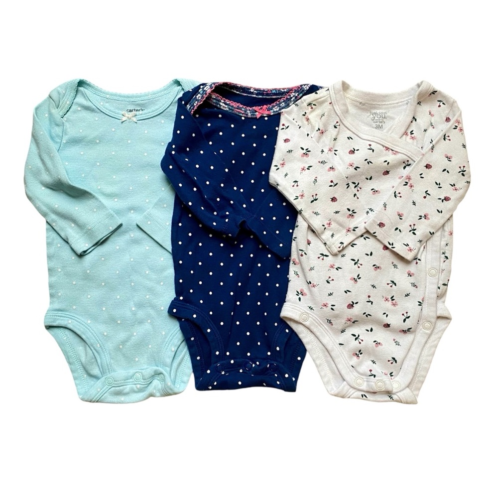 Bundle of Girls 3M Long Sleeved Onesies
